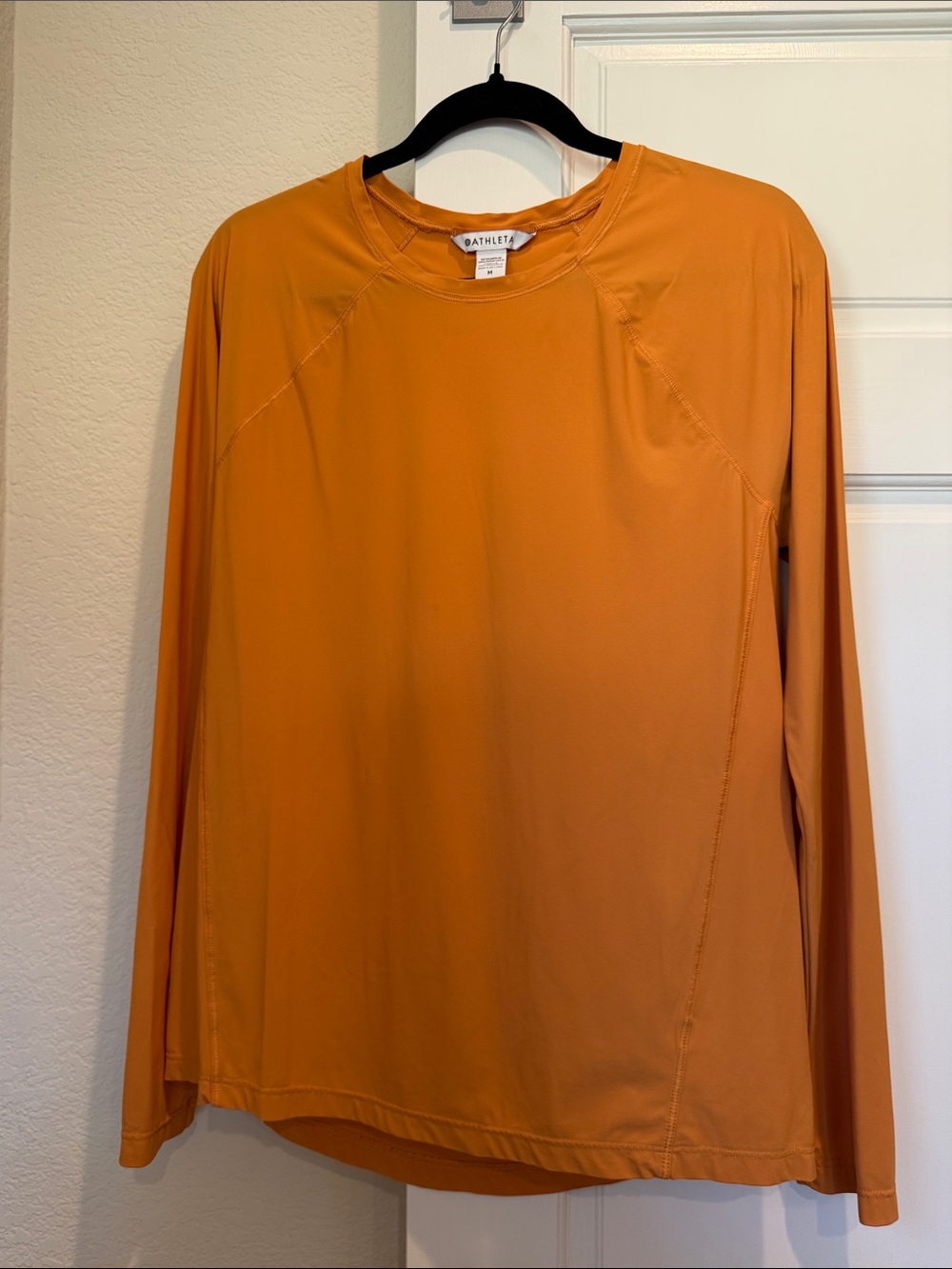 Athleta Long Sleeve Tee in Burnt Orange